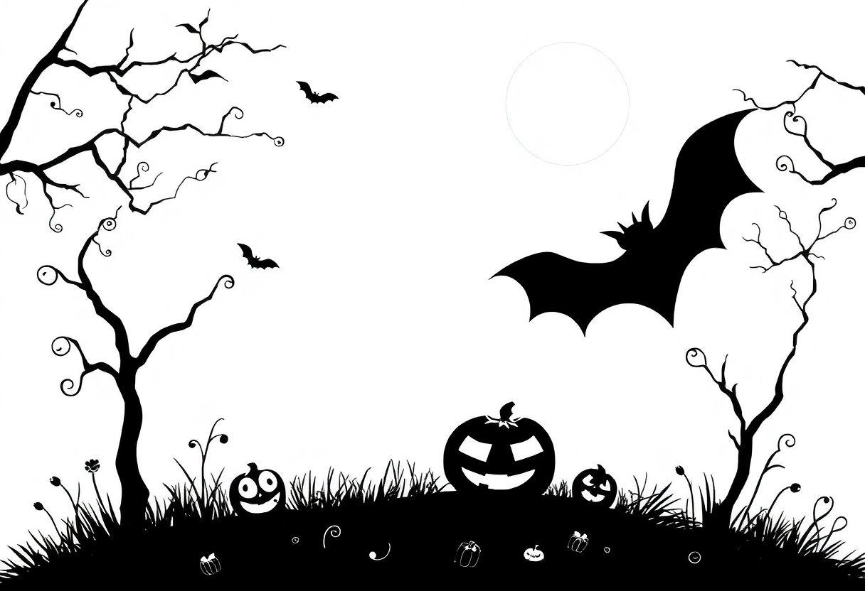 Aranha De Desenho Para Imprimir: Insetos E Teias Para O Halloween