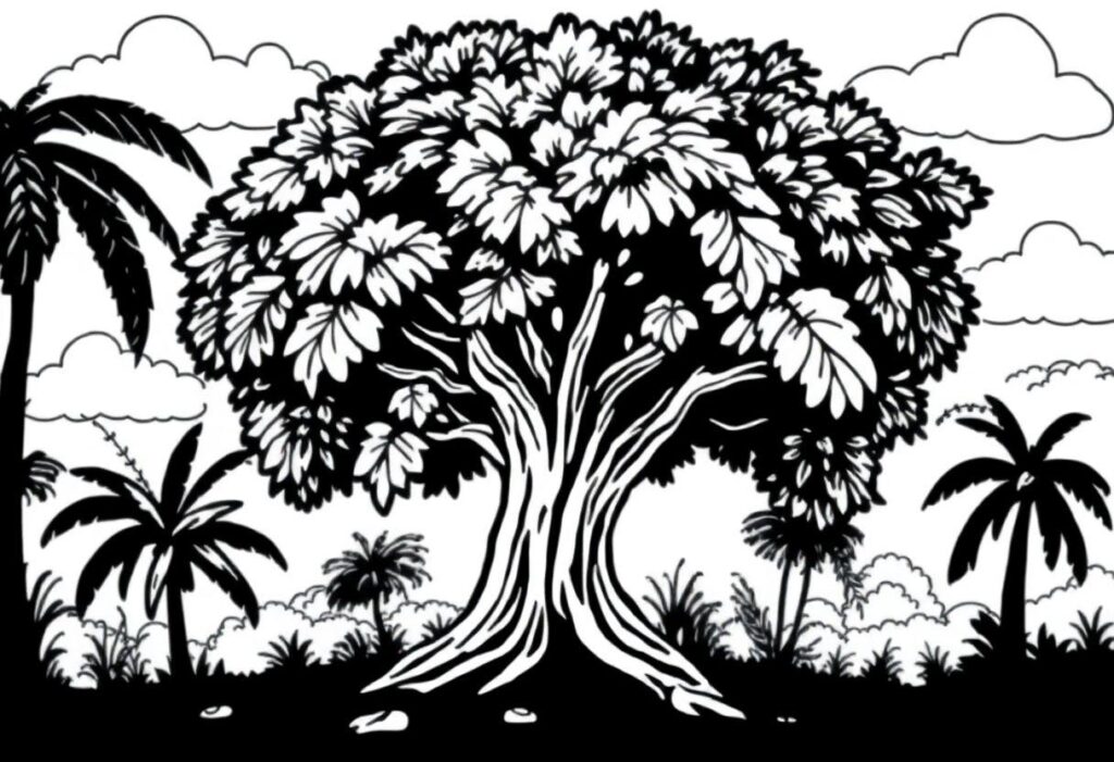 Árvore Da Vida Desenho Para Imprimir: Símbolos Místicos E Raízes