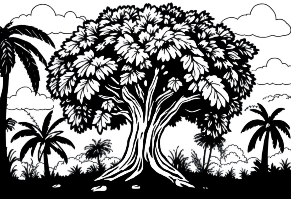 Árvore Da Vida Desenho Para Imprimir: Símbolos Místicos E Raízes