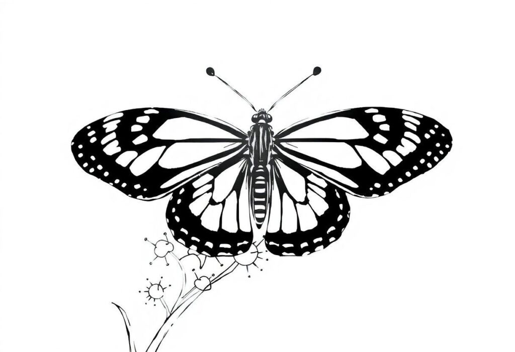 Borboleta Desenho Para Imprimir: Diversas Espécies Para Pintar