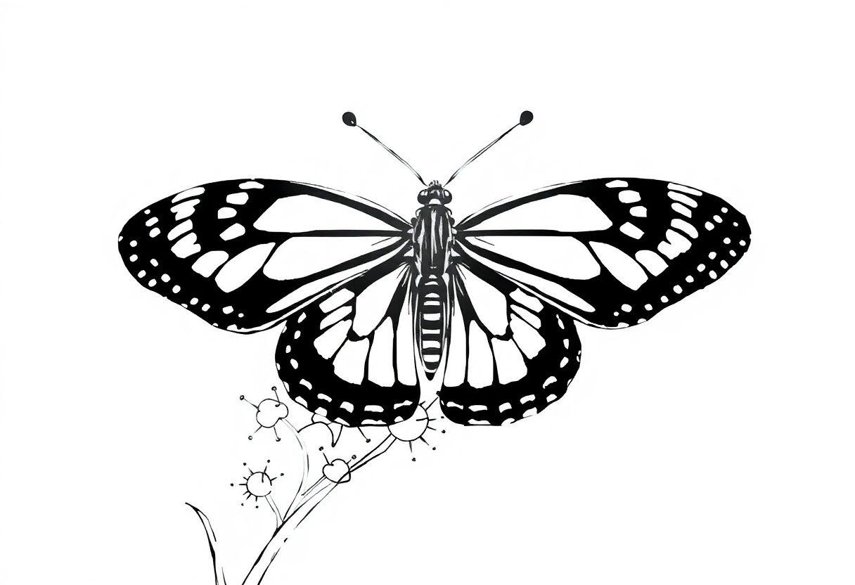 Borboleta Desenho Para Imprimir: Diversas Espécies Para Pintar