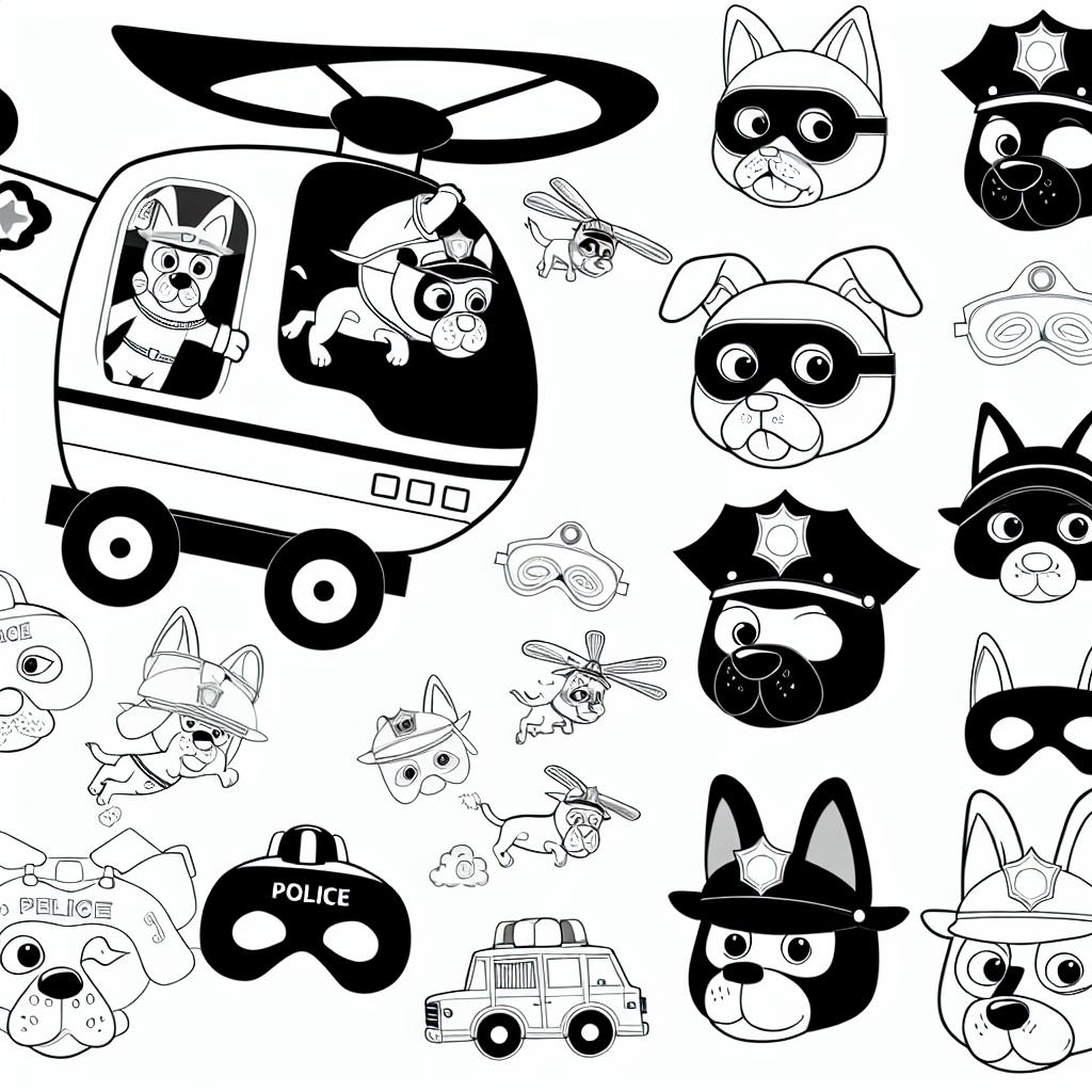 COISAS PARA IMPRIMIR DA PATRULHA CANINA COMO MÁSCARAS E ATIVIDADES