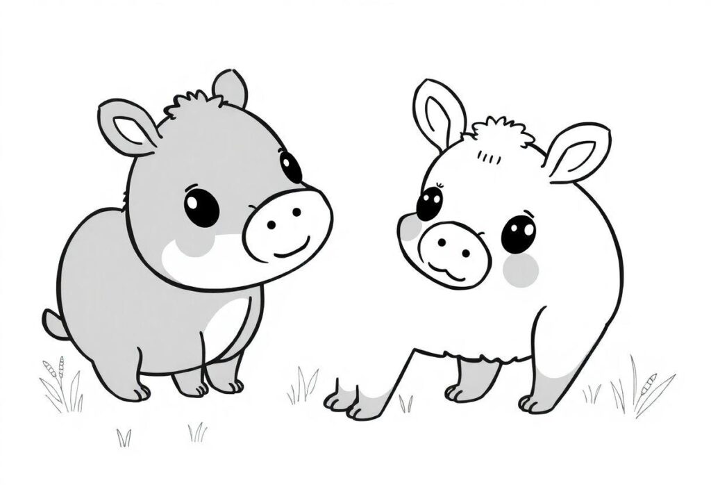 Capivara Fofa Desenho Para Imprimir De Capivara: Estilo Kawaii