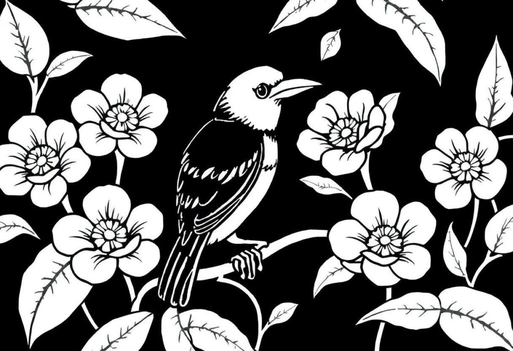 DESENHOS PARA COLORIR FLORES JARDIM E PRIMAVERA