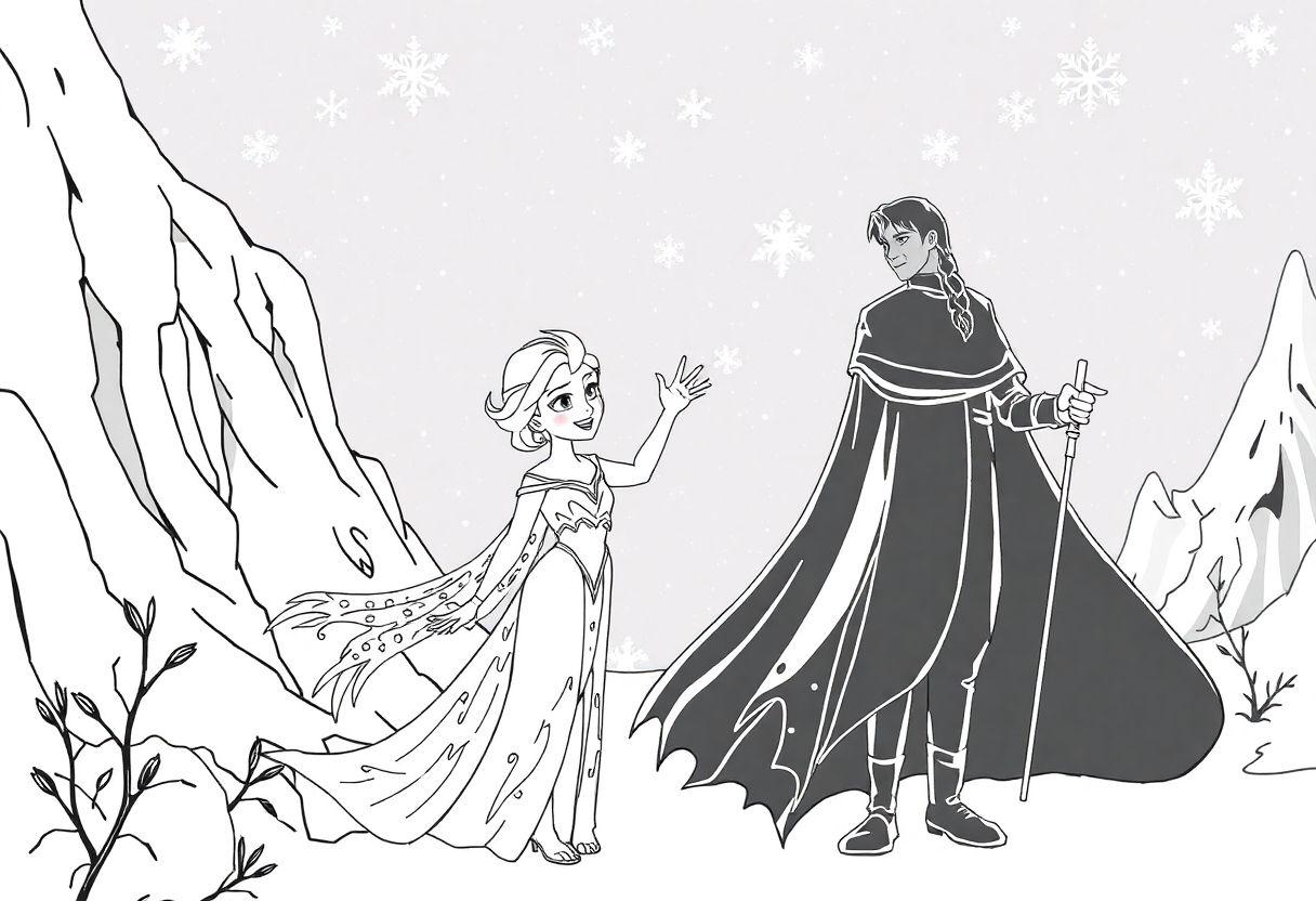 DESENHOS PARA COLORIR FROZEN UMA AVENTURA CONGELANTE