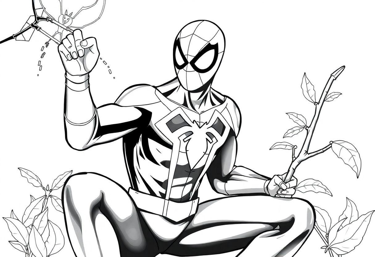 DESENHOS PARA COLORIR HOMEM ARANHA NO ARANHAVERSO