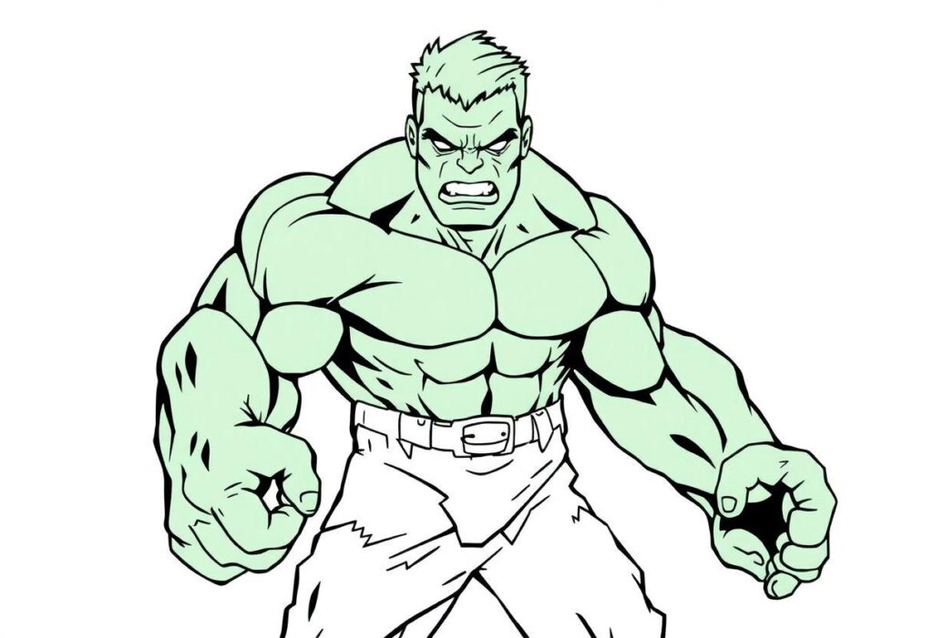 DESENHOS PARA COLORIR HULK ESMAGANDO TUDO