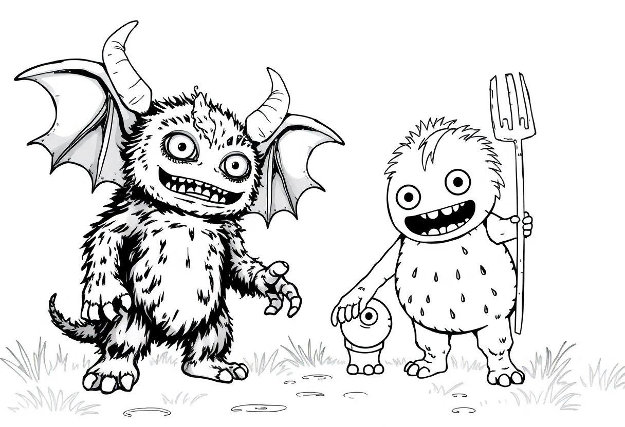 DESENHOS PARA COLORIR LABUBU THE MONSTERS