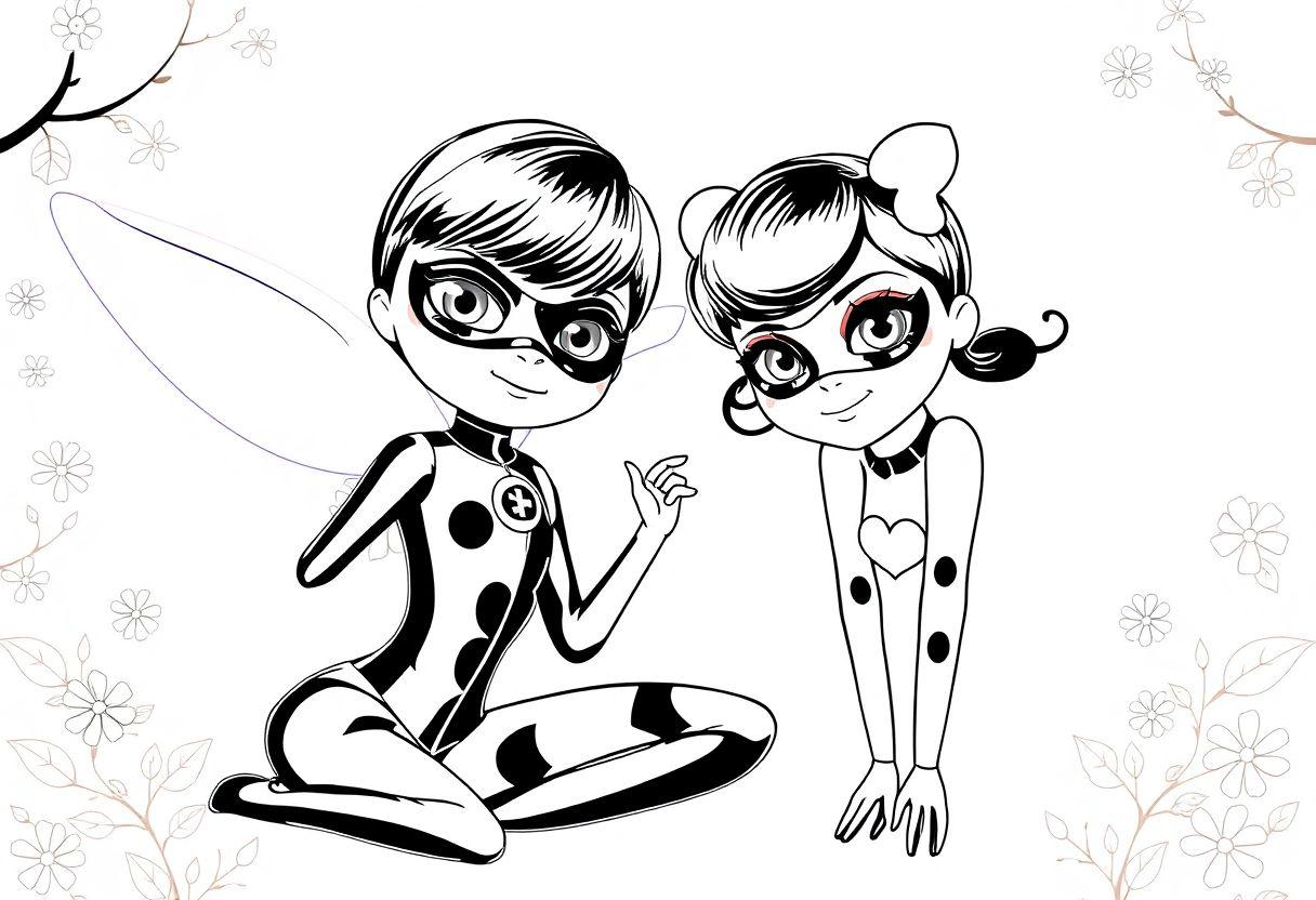 DESENHOS PARA COLORIR LADYBUG MIRACULOUS HEROÍNA