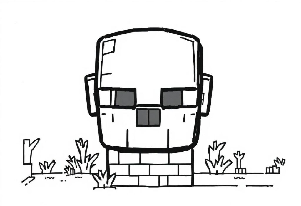 DESENHOS PARA COLORIR MINECRAFT BLOCOS E PERSONAGENS