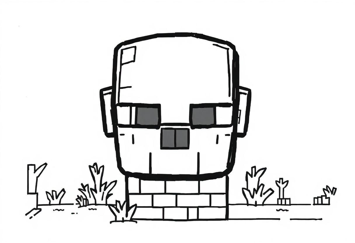 DESENHOS PARA COLORIR MINECRAFT BLOCOS E PERSONAGENS