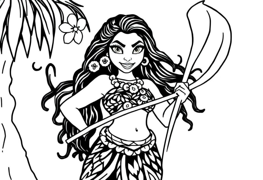 DESENHOS PARA COLORIR MOANA UM MAR DE AVENTURAS
