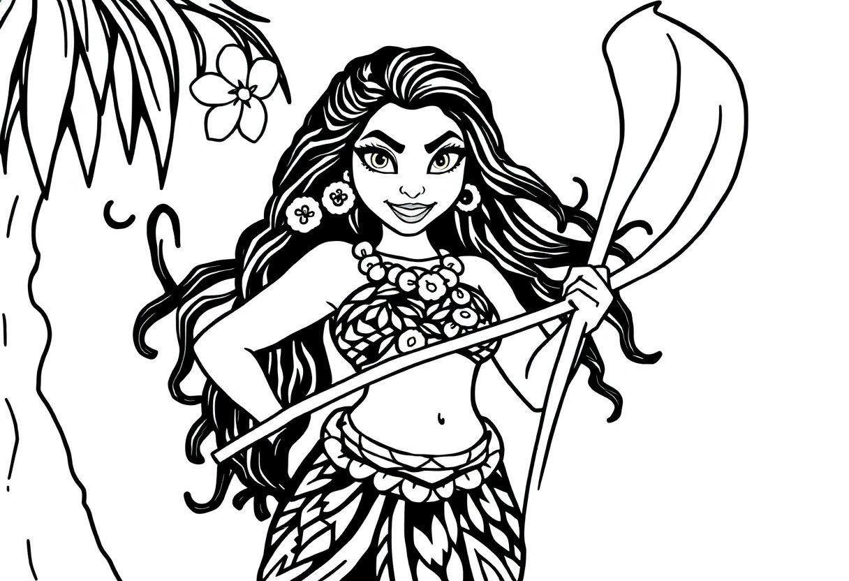 DESENHOS PARA COLORIR MOANA UM MAR DE AVENTURAS