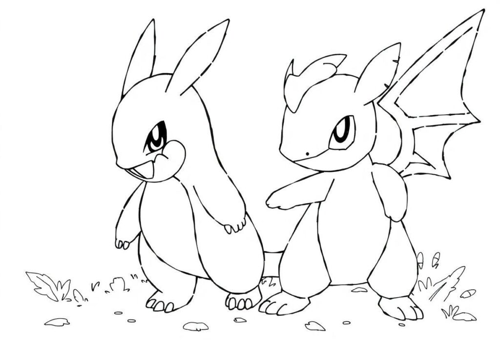DESENHOS PARA COLORIR POKÉMON LENDÁRIOS E RAROS