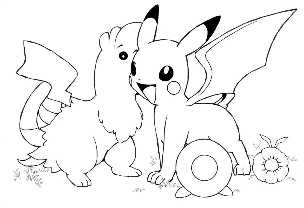 DESENHOS PARA COLORIR POKÉMON TODOS OS PERSONAGENS