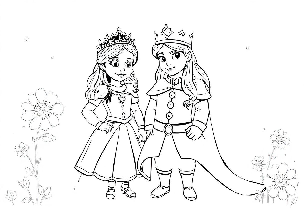 DESENHOS PARA COLORIR PRINCESAS CASTELOS E VESTIDOS