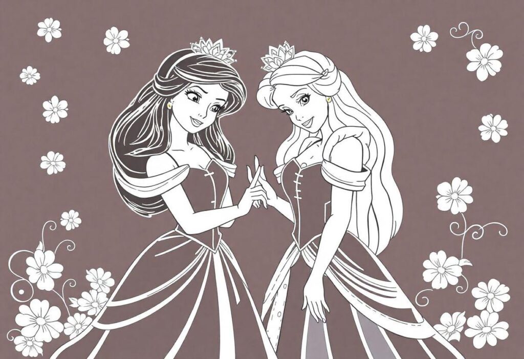 DESENHOS PARA COLORIR PRINCESAS DISNEY LINDAS