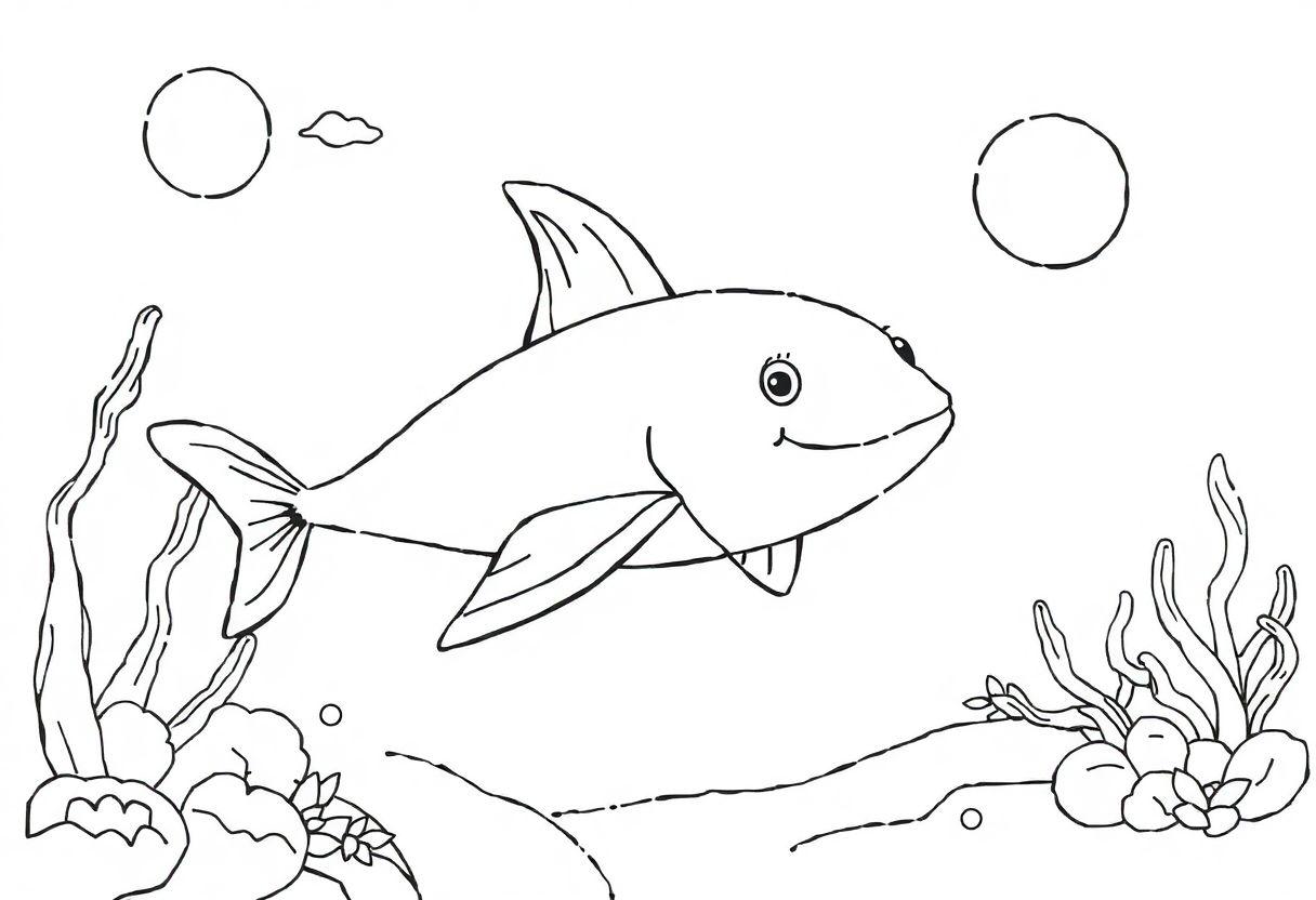 DESENHOS PARA COLORIR SEREIA E FUNDO DO MAR