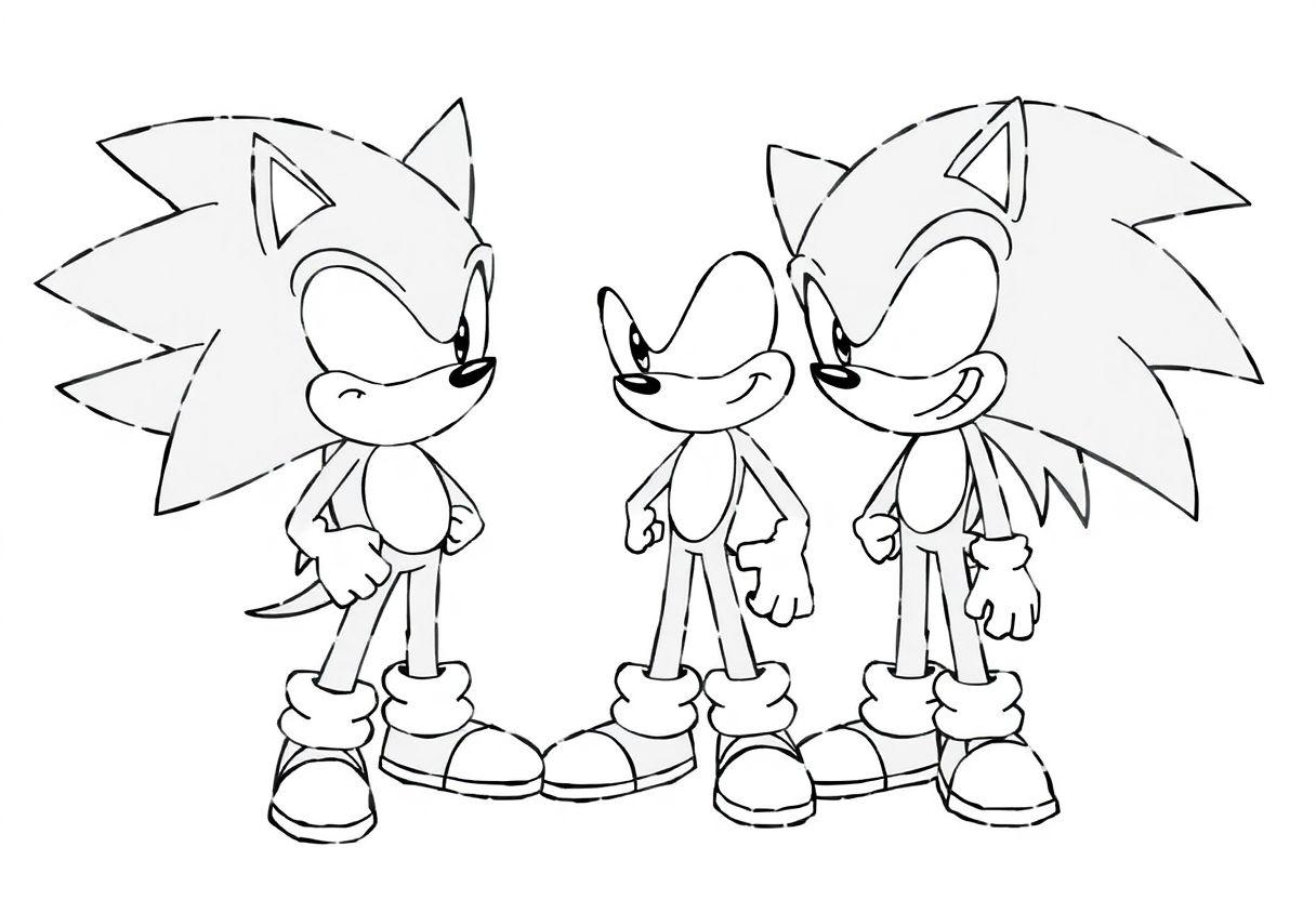 DESENHOS PARA COLORIR SONIC VELOCIDADE E AMIGOS