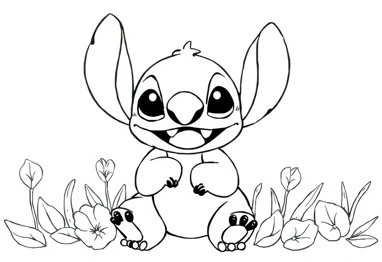 DESENHOS PARA COLORIR STITCH E LILO PARA IMPRIMIR