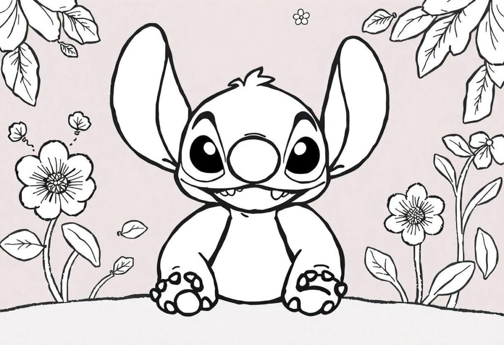 DESENHOS PARA COLORIR STITCH FOFINHO PARA IMPRIMIR