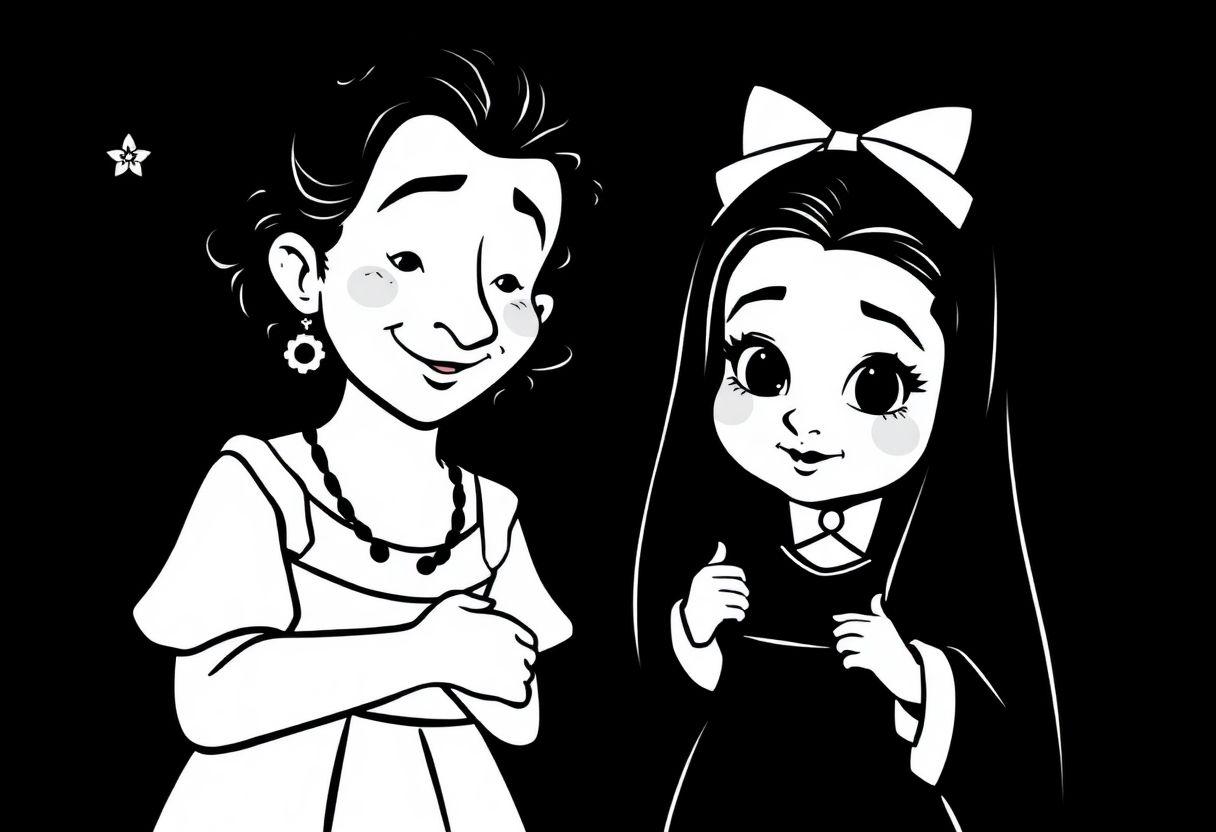 DESENHOS PARA COLORIR WANDINHA FAMÍLIA ADDAMS
