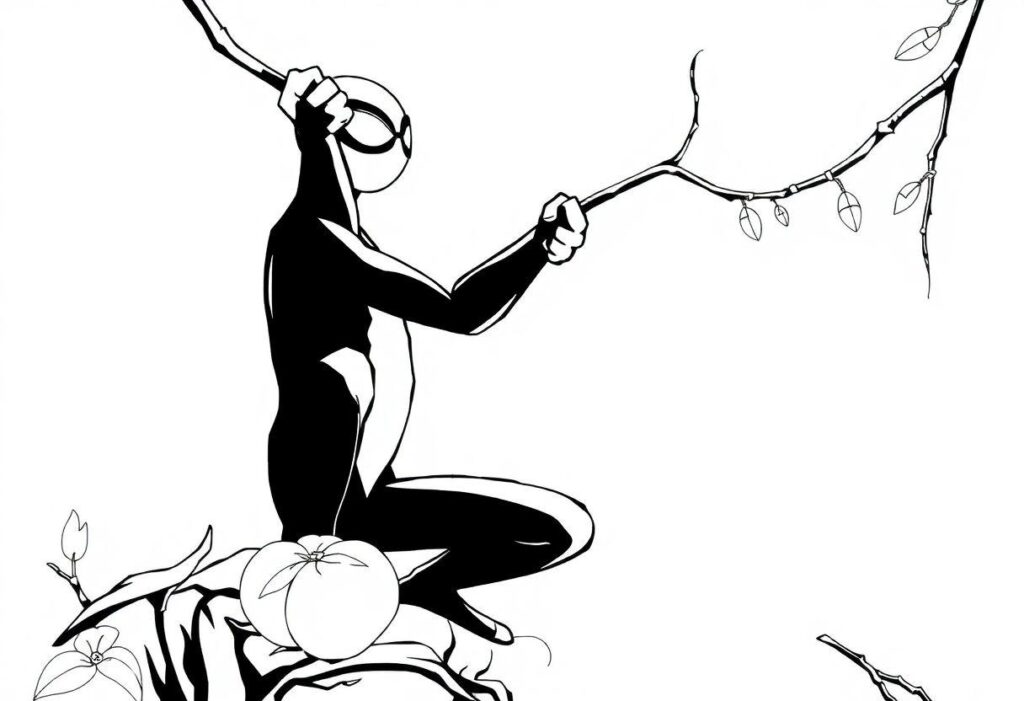 DESENHOS PARA IMPRIMIR HOMEM ARANHA NO ARANHAVERSO