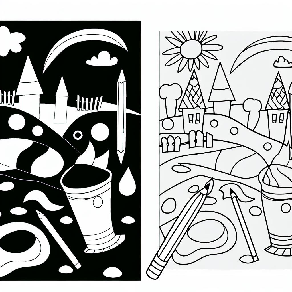 DESENHOS PARA PINTAR E IMPRIMIR COM LÁPIS DE COR OU TINTA