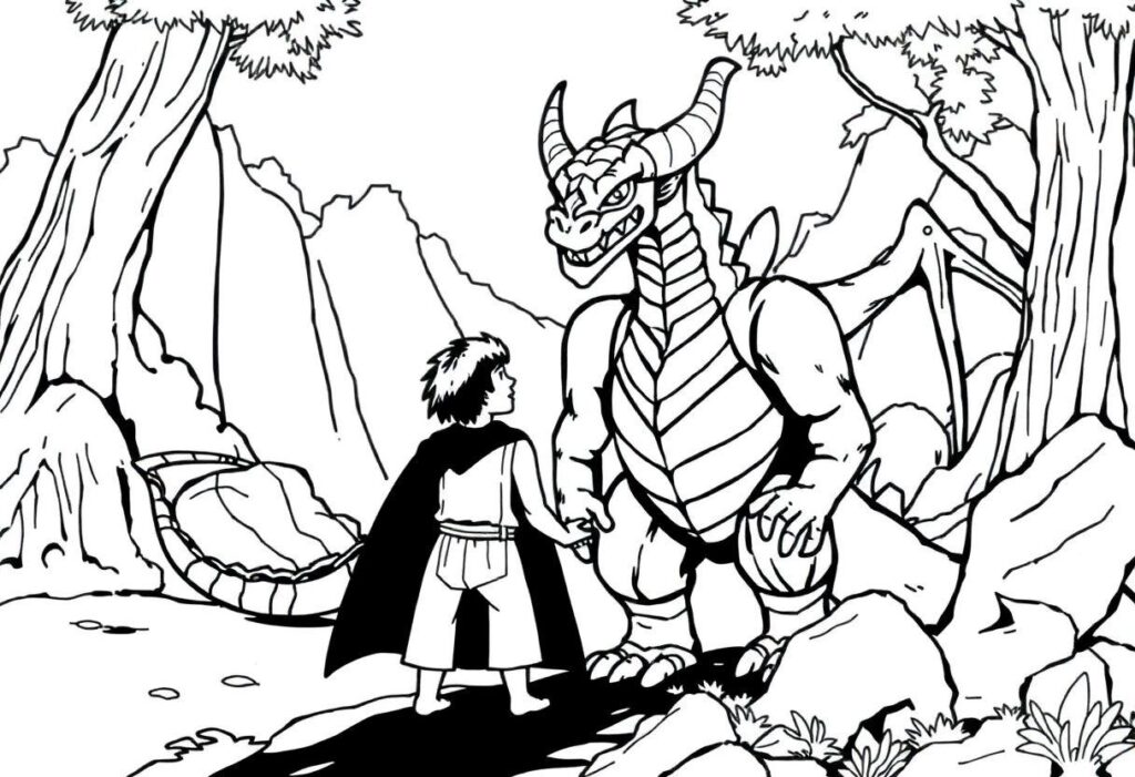 Davi E Golias Desenho Para Imprimir: Lições De Coragem Bíblica