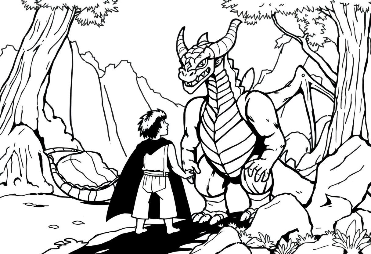 Davi E Golias Desenho Para Imprimir: Lições De Coragem Bíblica