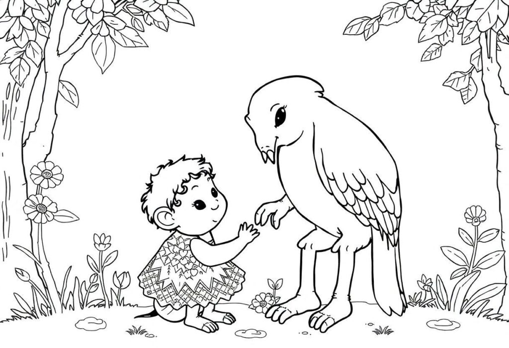 Desenho Da Iara Para Imprimir: Lendas Do Folclore Brasileiro