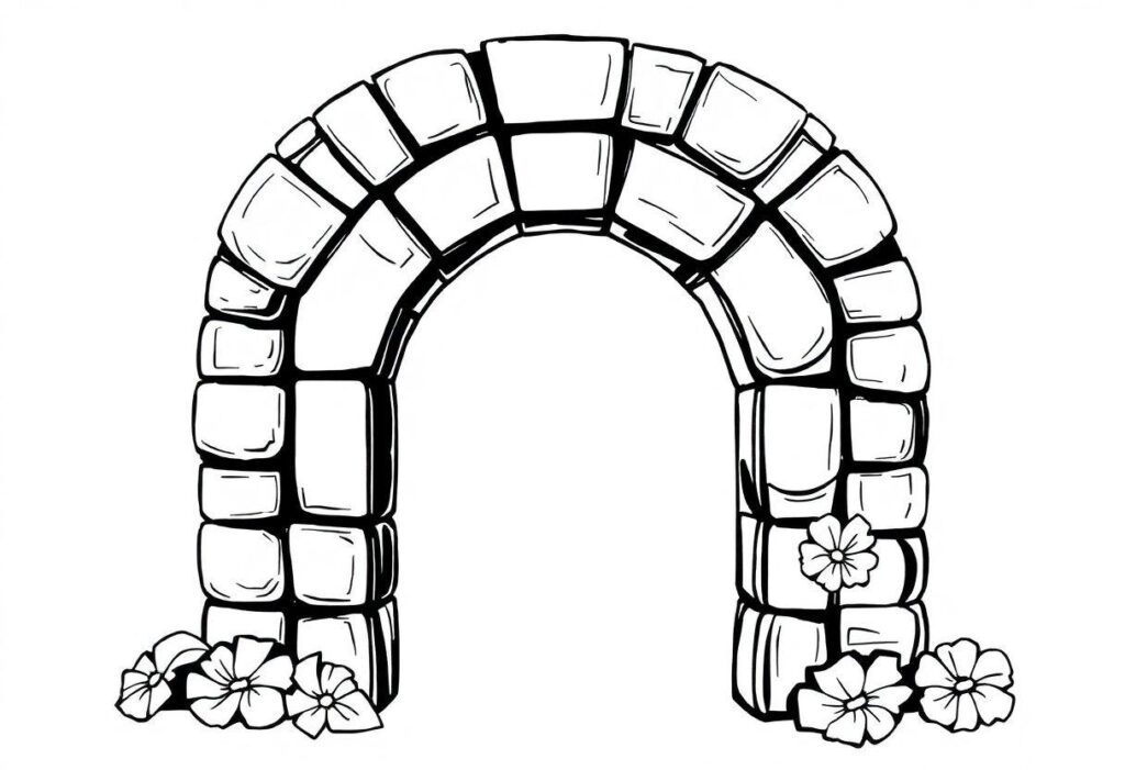 Desenho De Arco Íris Para Colorir E Imprimir: Atividade Anti-Estresse