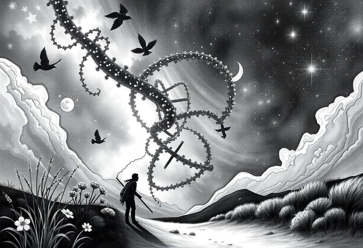 Desenho De Arco Íris Para Imprimir E Pintar: Paisagens Celestes