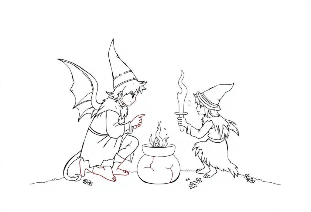 Desenho De Arco Íris Para Imprimir: Potinhos De Ouro E Duendes