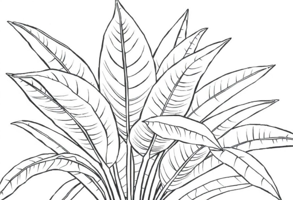 Desenho De Árvore Para Colorir É Imprimir: Natureza Simples E Bela