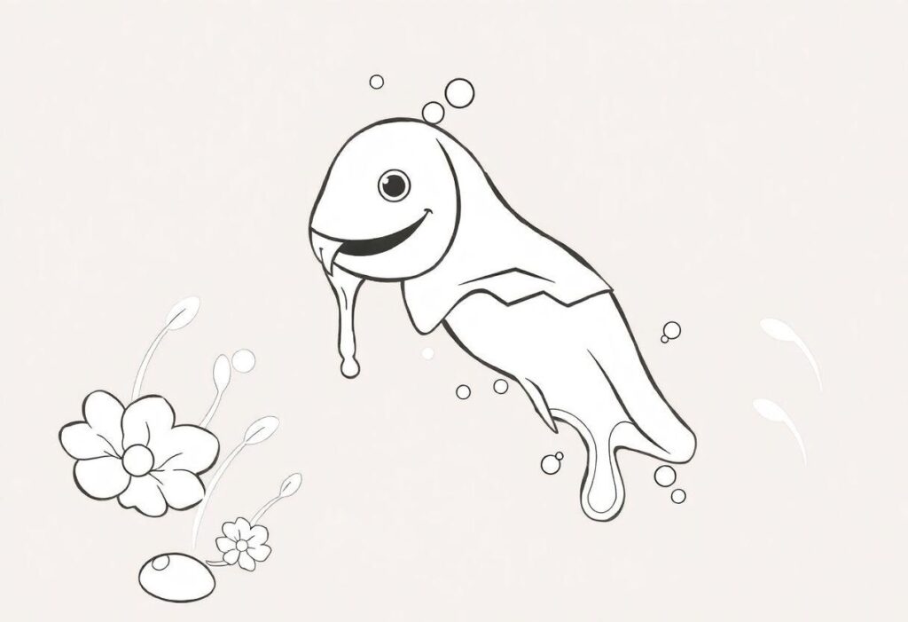 Desenho De Gota De Água Para Imprimir: Formatos Fofos E Educativos