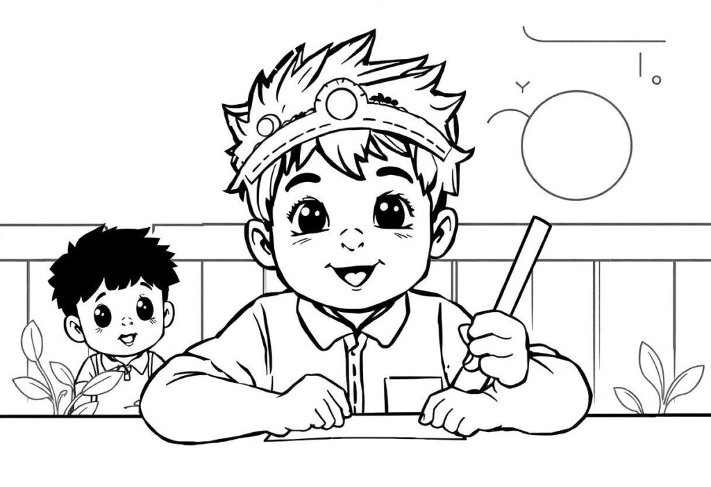 Desenho De Índio Para Imprimir E Colorir: Dia Do Índio Na Escola