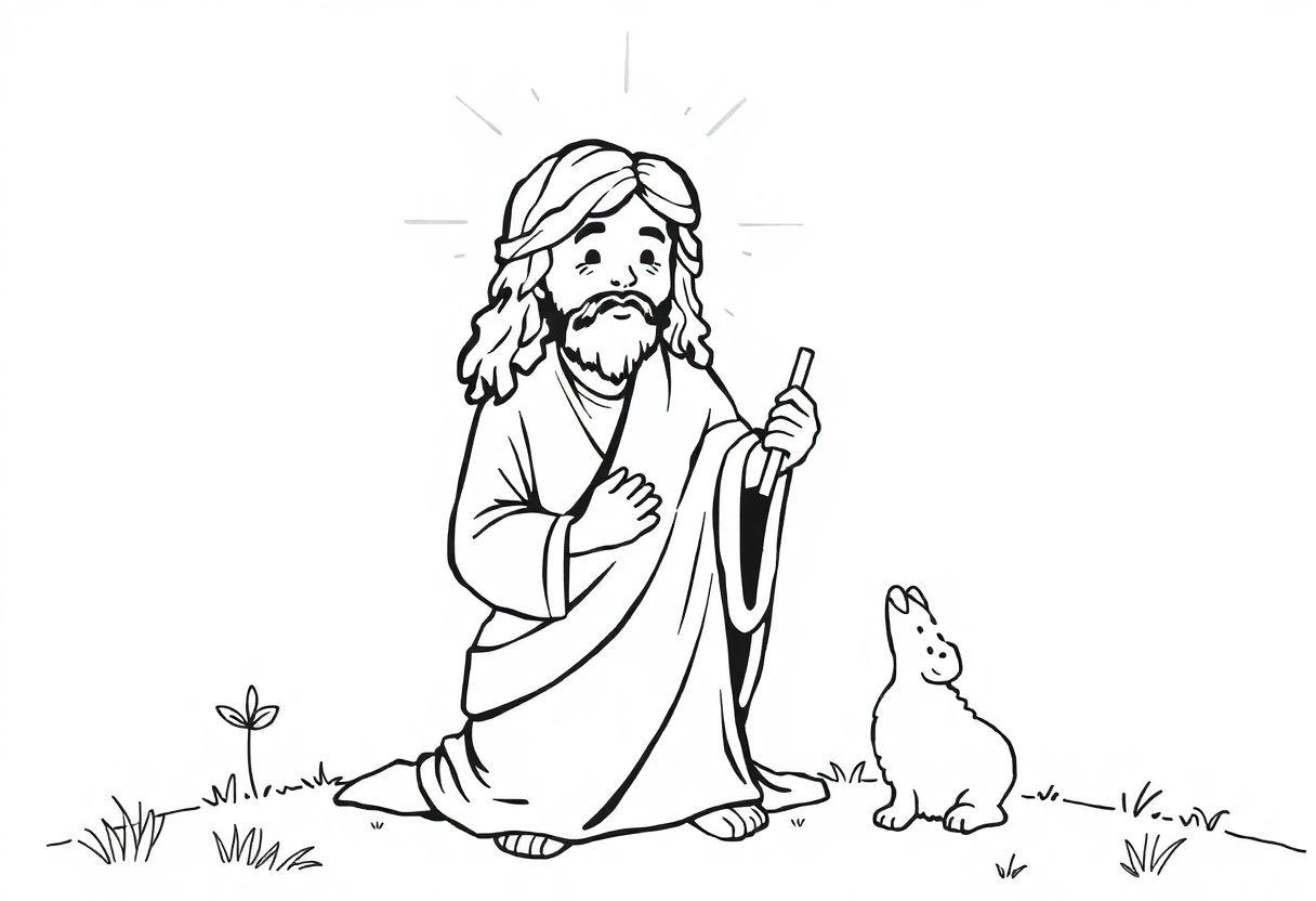 Desenho De Jesus Infantil Para Imprimir: Catequese Para Crianças