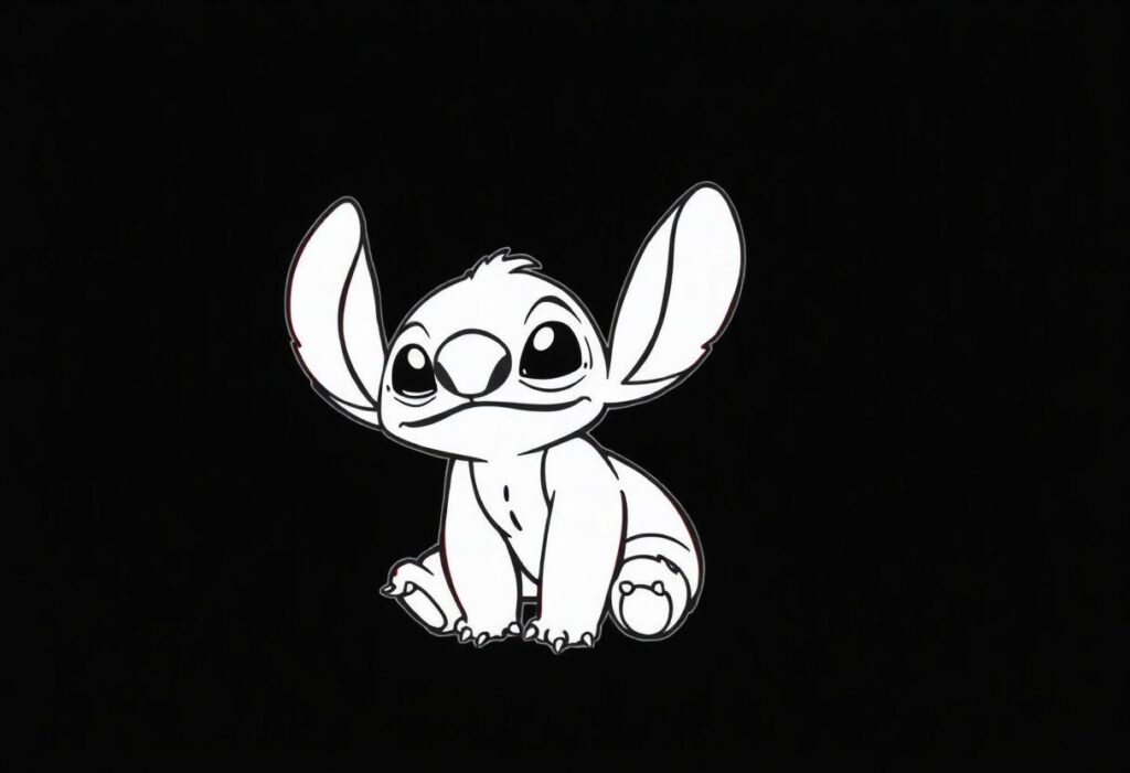 Desenho Do Stitch Da Índia Para Imprimir: Crossover Divertido