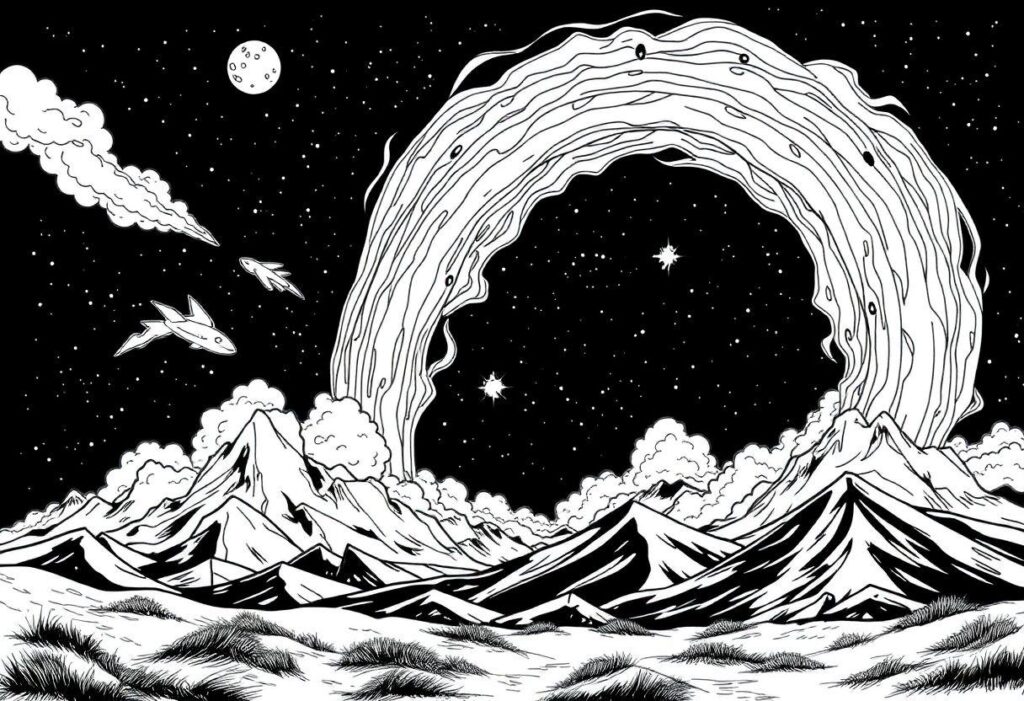 Desenho Para Imprimir Arco Íris: O Fenômeno Meteorológico Colorido