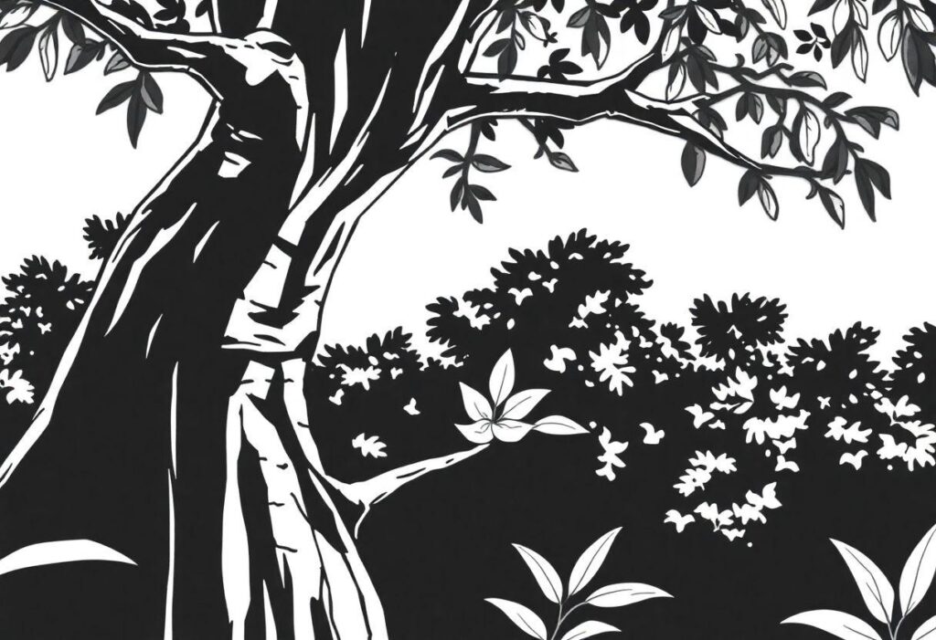 Desenho Para Imprimir Árvore: A Natureza Em Suas Mãos