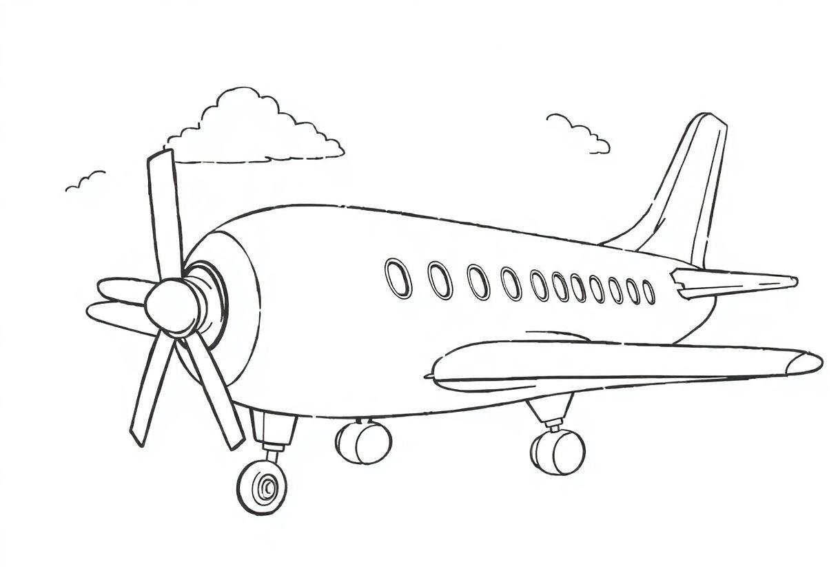 Desenho Para Imprimir Aviao: Máquinas Voadoras Para Meninos E Meninas