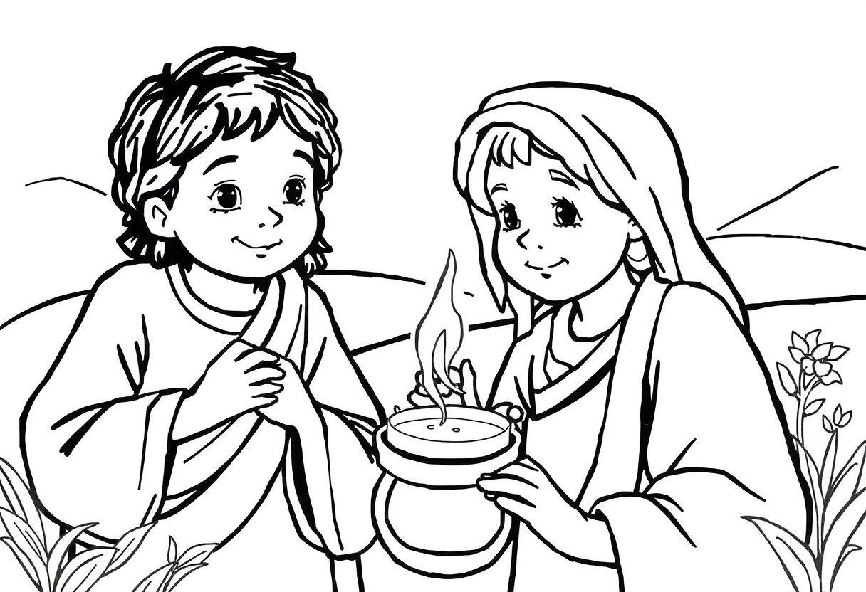 Desenho Para Imprimir Bíblico: Histórias De Fé Para Crianças