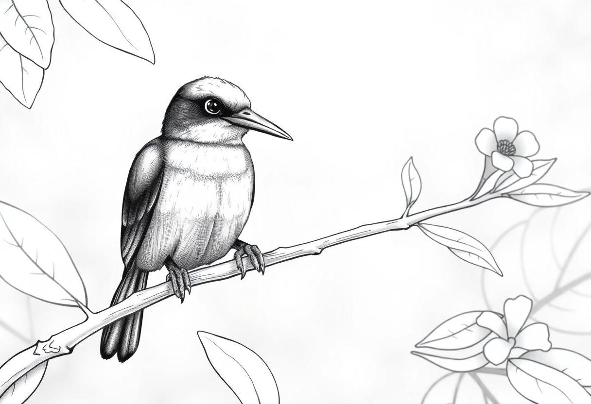 Desenho Para Imprimir Borboleta: Asas Coloridas E Natureza