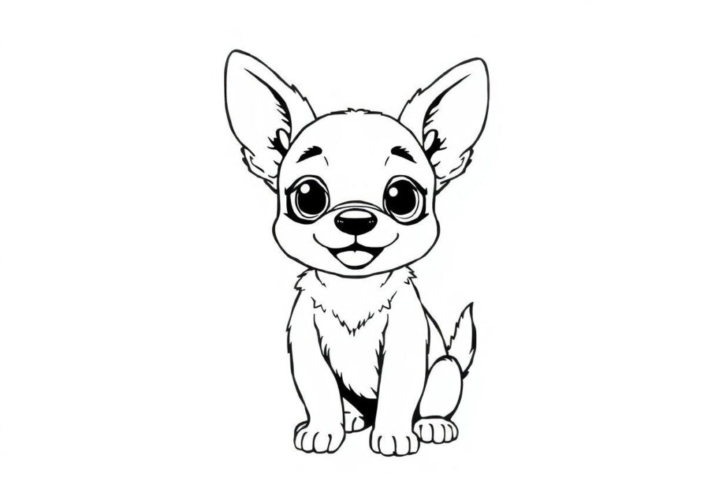 Desenho Para Imprimir Cachorro: Raças Diversas E Filhotes