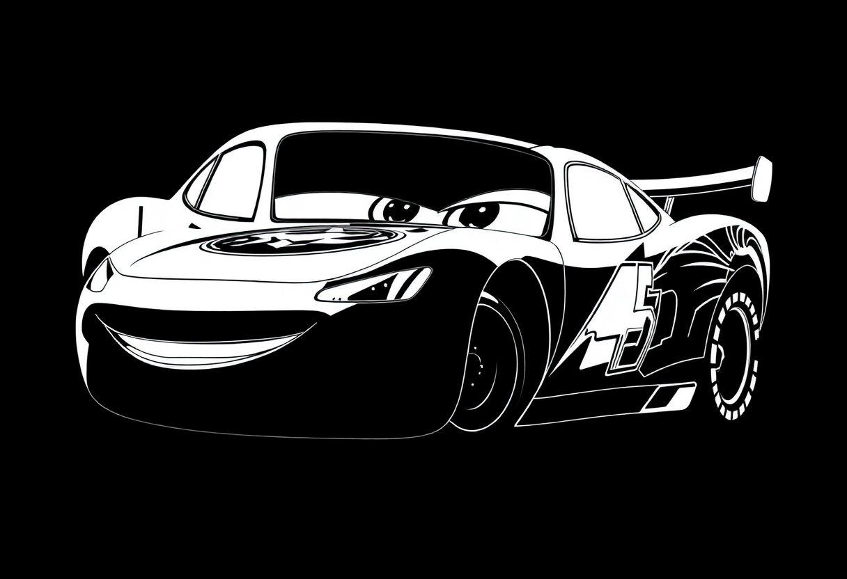 Desenho Para Imprimir Carros: Relâmpago McQueen E Amigos