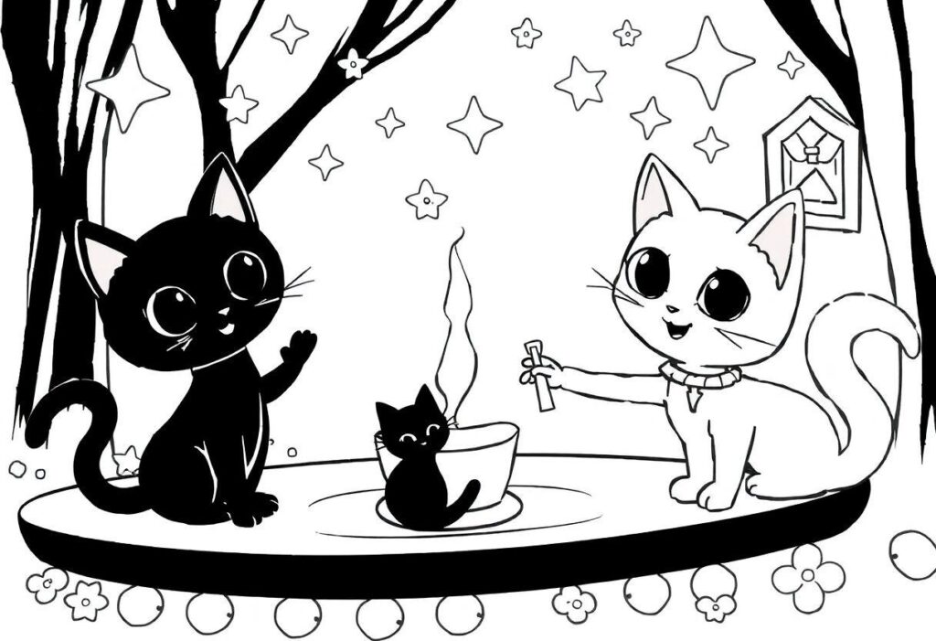 Desenho Para Imprimir Casa Magica Da Gabby: Gatos E Magia Na TV