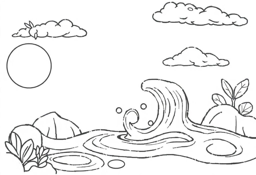 Desenho Para Imprimir Dia Mundial Da Água: Projetos Escolares Prontos