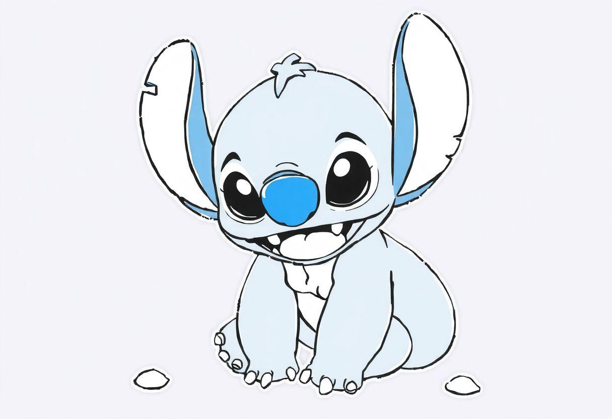 Desenho Para Imprimir Do Stitch: O Alienígena Azul Mais Fofo