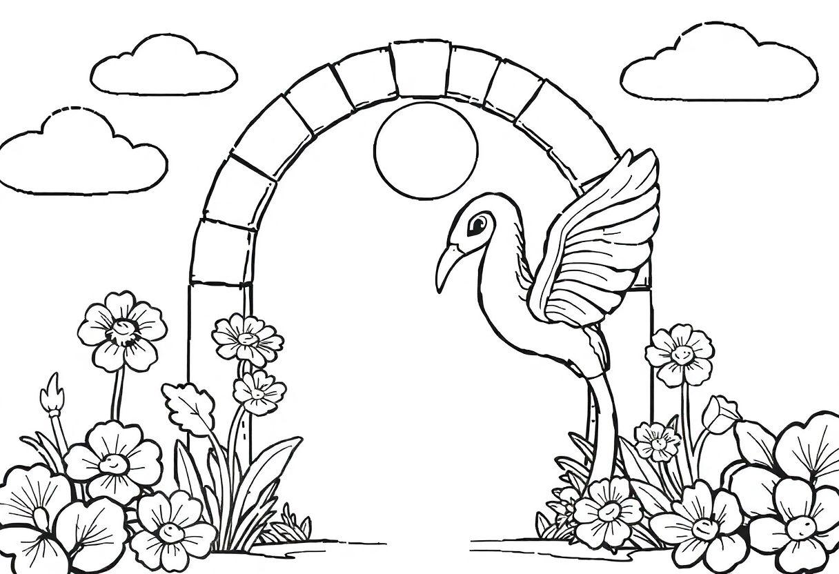 Desenho Para Imprimir E Colorir Arco Íris: Sete Cores Para Usar